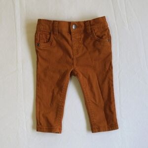 joe fresh cognac brown denim baby jeans 6-12 months unisex gender neutral